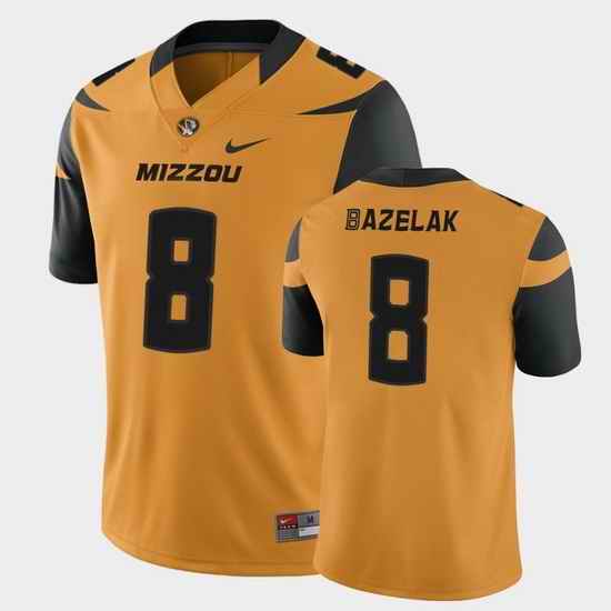 Men Missouri Tigers Connor Bazelak College Football Gold Game Jersey